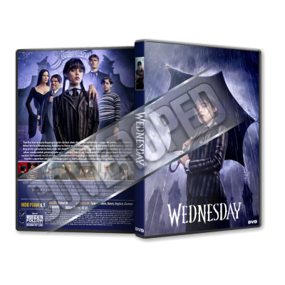 Wednesday - 2022 Dizisi Türkçe Dvd Cover Tasarımı